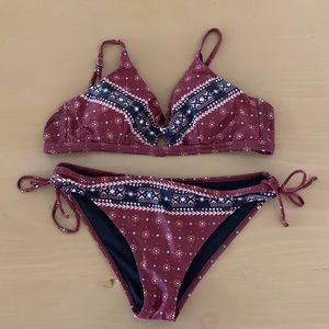 Cupshe Maroon Bikini